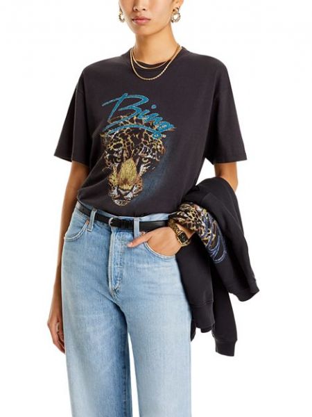 Леопардовая футболка с принтом Anine Bing