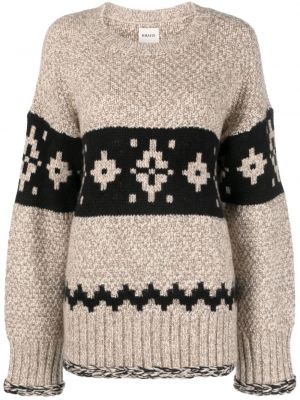 Плетен кашмирен пуловер Khaite