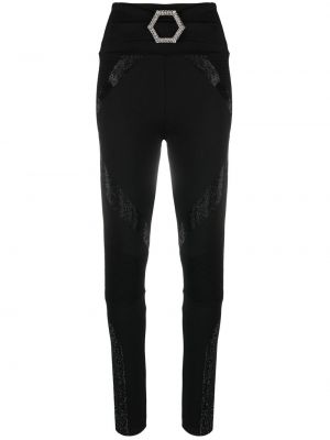 Krystaller leggings Philipp Plein svart