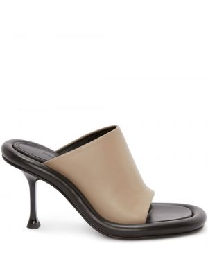 Lær mules Jw Anderson brun