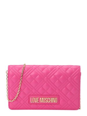 Borse pochette Love Moschino rosa