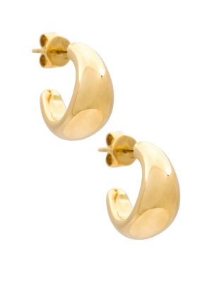 Boucles d'oreilles à boucle Ef Collection doré