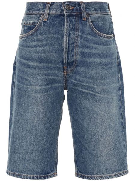Kratke jeans hlače Fiorucci modra
