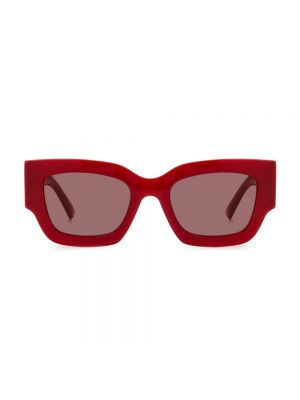 Okulary przeciwsłoneczne Jimmy Choo czerwone
