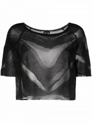 Ren crop top Just Cavalli svart