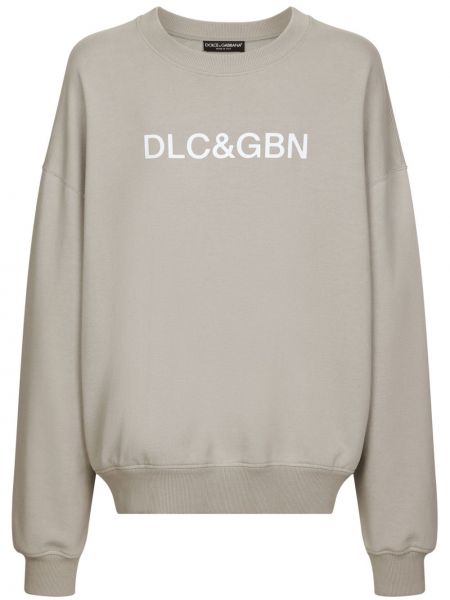 Raštuotas džemperis Dolce & Gabbana pilka