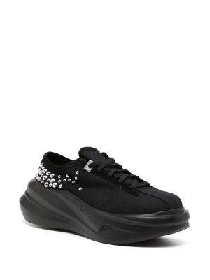 Sneakersy sznurowane koronkowe z ćwiekami 1017 Alyx 9sm czarne