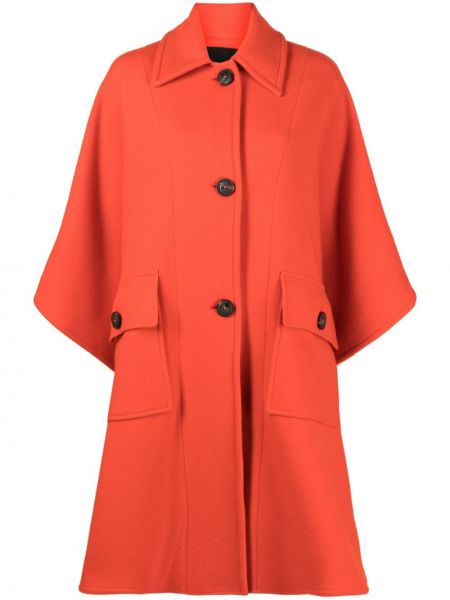 Gombolt kabát Pinko narancsszínű