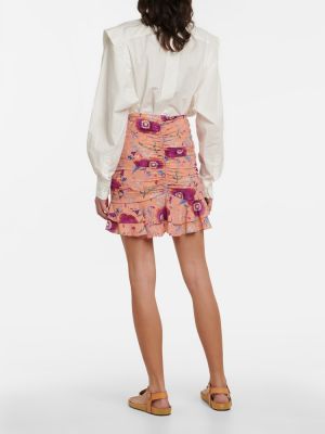 Květinové hedvábné mini sukně Isabel Marant