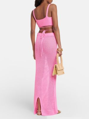 Maksi suknja Bananhot ružičasta