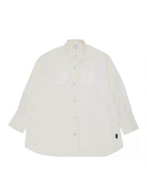 Белая джинсовая рубашка Courrèges