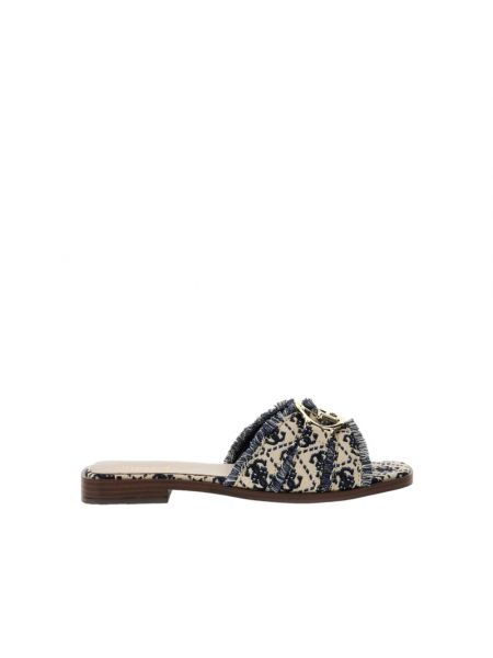 Spitzen sandale aus baumwoll mit spitzer schuhkappe Guess