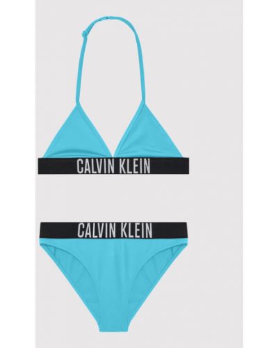 Calvin Klein Swimwear Női fürdőruha Triangle KY0KY00009 Kék