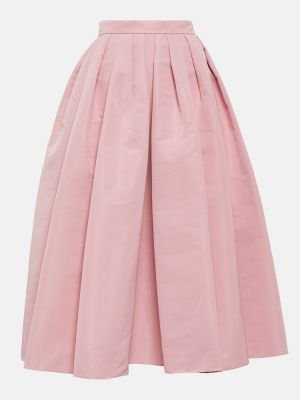 Spódnica midi plisowana Alexander Mcqueen różowa