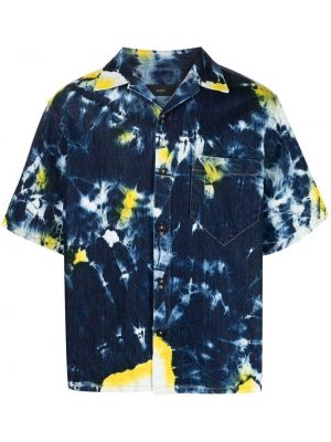 Košeľa s potlačou s abstraktným vzorom Alanui modrá