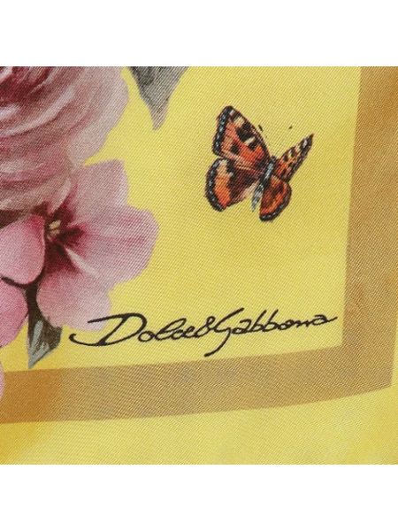 Bufanda de seda Dolce & Gabbana Pre-owned amarillo