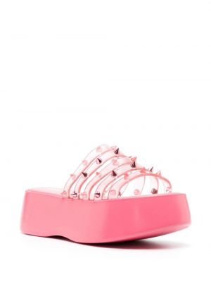 Sandales à plateforme Jean Paul Gaultier rose