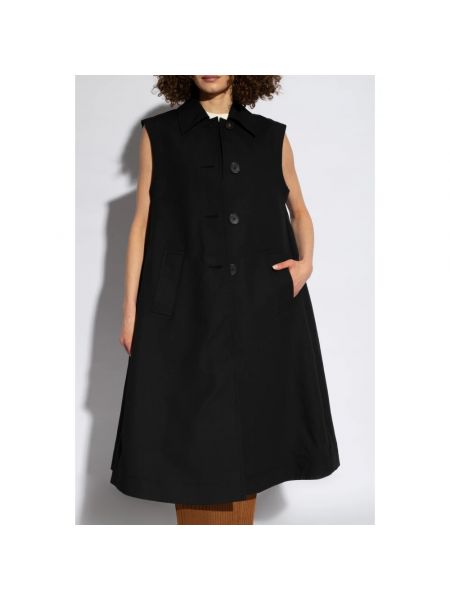 Mini vestido de algodón Marni negro