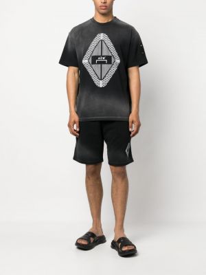 T-shirt mit print mit farbverlauf A-cold-wall* schwarz