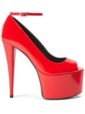 Полуотворени обувки Giuseppe Zanotti червено