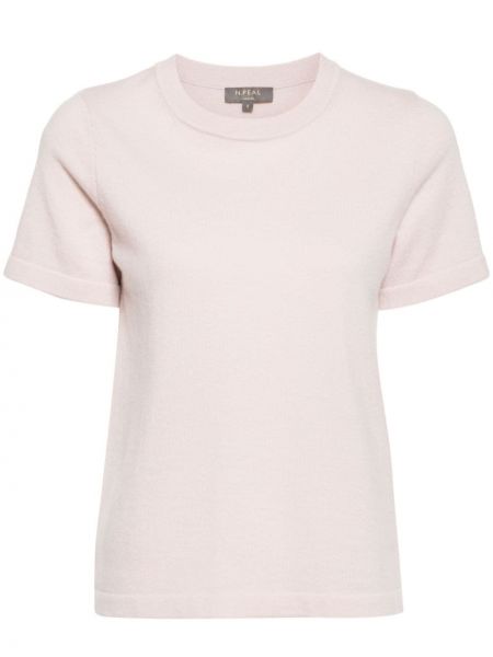 Кашмирена тениска N.peal розово