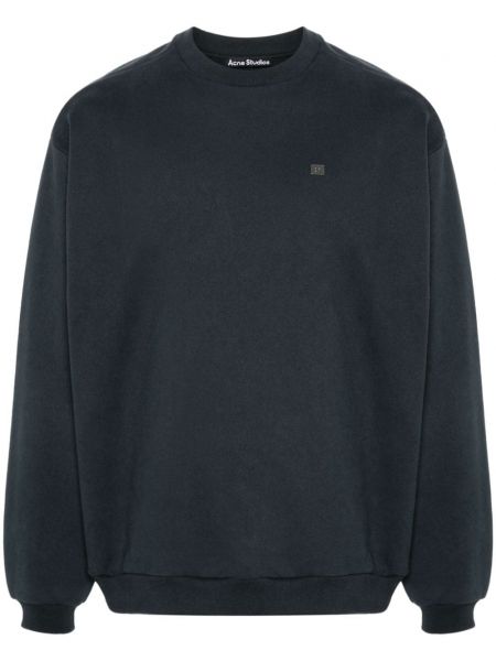 Pamučna dugi sweatshirt Acne Studios siva