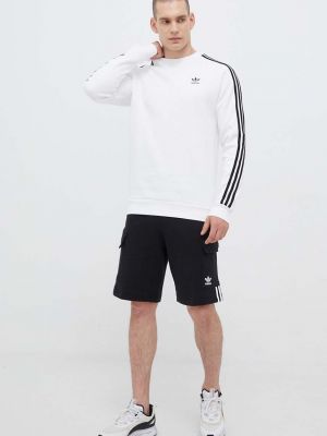 Kargo hlače s črtami Adidas Originals črna
