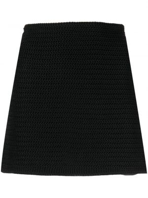 Fustă mini tricotate Mach & Mach negru