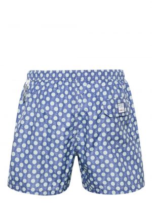 Geblümte shorts mit print Fedeli blau