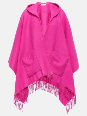 Echarpe en laine en cachemire Valentino rose