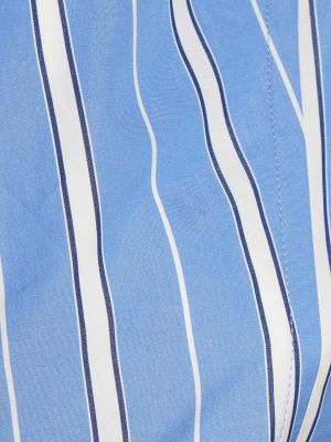 Pruhovaná bavlněná košile Jacquemus modrá