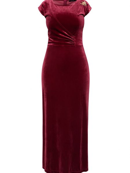 Veliūrinis maksi suknelė Monnari raudona
