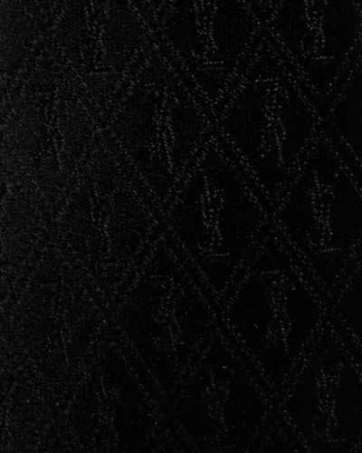 Šilkinis kaklaraištis Saint Laurent juoda