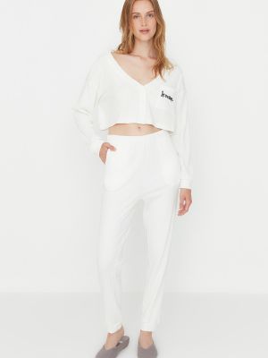 Пижама Trendyol бяло