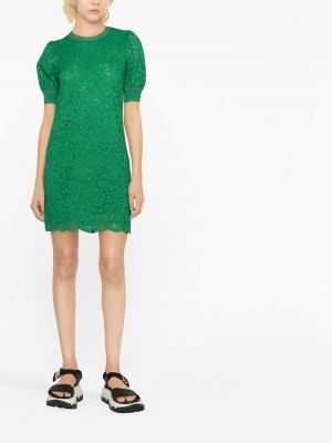 Sukienka mini koronkowa Boutique Moschino zielona