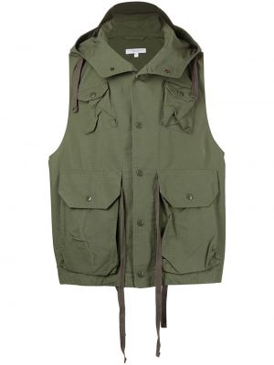 Gilet a righe Engineered Garments verde
