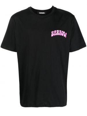 Памучна тениска с принт Barrow черно