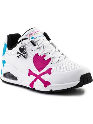 Szív mintás sneakers Skechers fehér