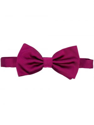 Μεταξωτή γραβάτα με φιόγκο Dolce & Gabbana ροζ