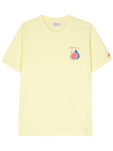 T-shirt aus baumwoll Mc2 Saint Barth gelb