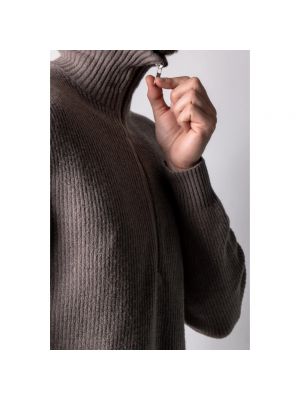 Jersey cuello alto con cremallera de punto de tela jersey Drykorn