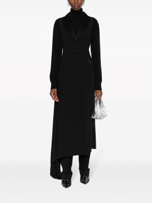 Kabát bez rukávů Alberta Ferretti černý
