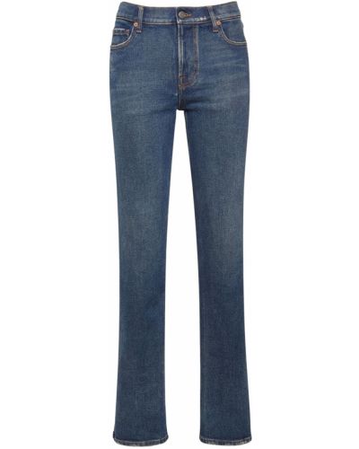 Шелковые прямые джинсы Valentino