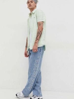 Bombažna denim srajca Tommy Jeans