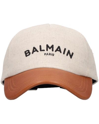 Șapcă din piele Balmain