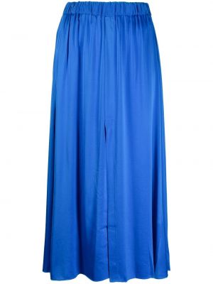 Hedvábné midi sukně Forte Forte modré