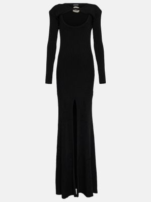 Robe longue à imprimé David Koma noir