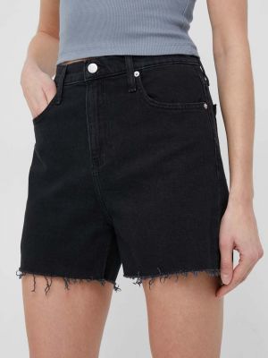 Панталон с висока талия Calvin Klein Jeans черно