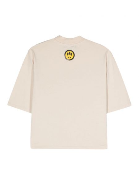 T-shirt en coton à imprimé Barrow beige