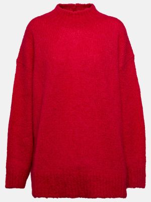 Moherowy sweter Isabel Marant różowy